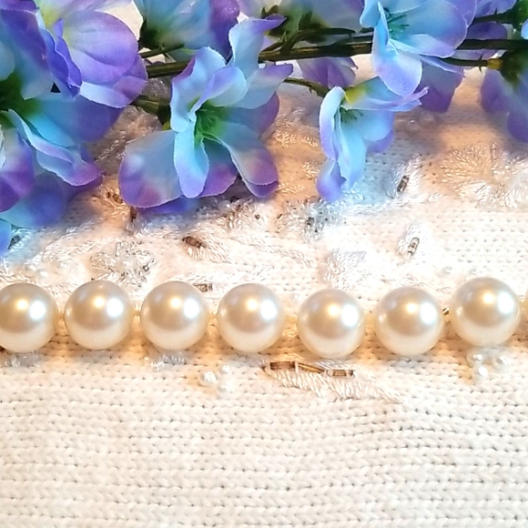 Vintage custom made pearl necklace - 16 inches - Picture 5 of 5